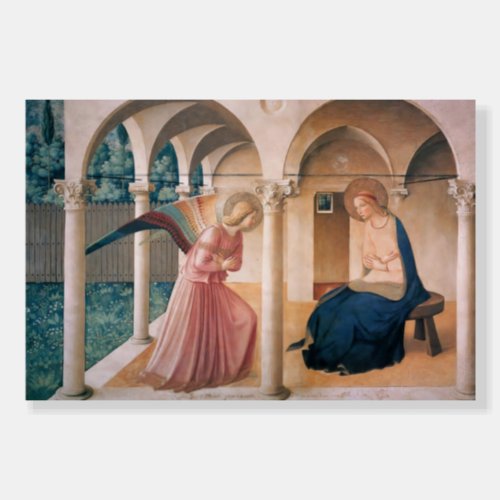 The Annunciation by Fra Angelico Foam Board