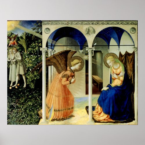 The Annunciation by Fra Angelico Poster