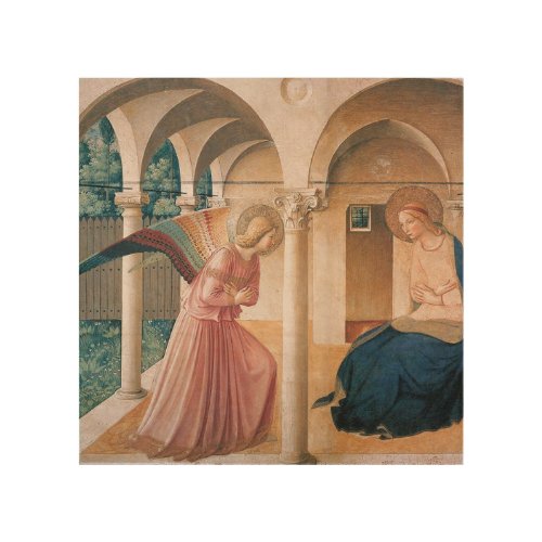 The Annunciation by Fra Angelico Wood Wall Art