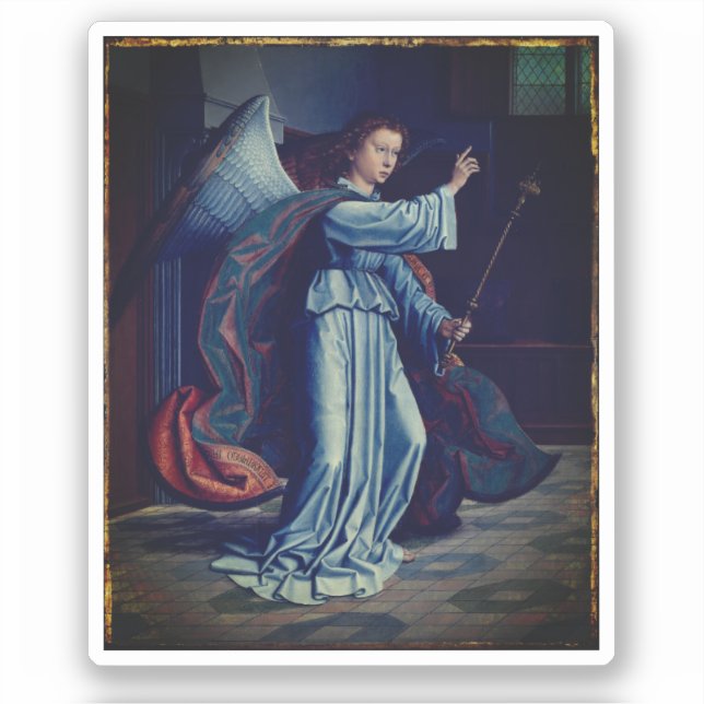 The Annunciation - by Gerard David, 1506 Sticker (Front)