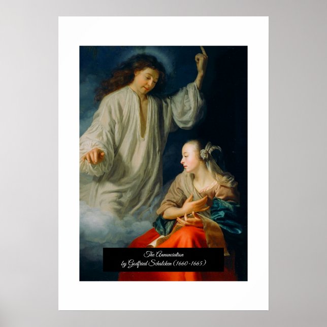 The Annunciation by Godfried Schalcken Poster (Front)
