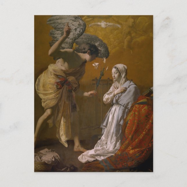 The Annunciation  by Hendrick ter Brugghen Postcard (Front)