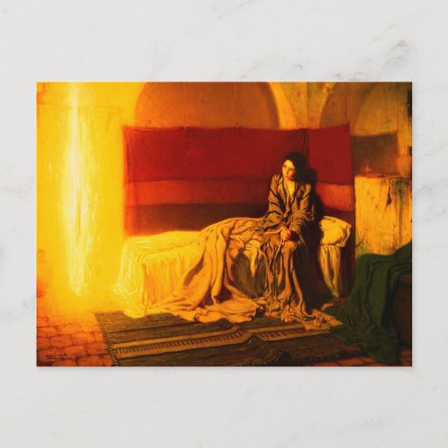 The Annunciation by Henry Ossawa Tanner 1898 Postcard