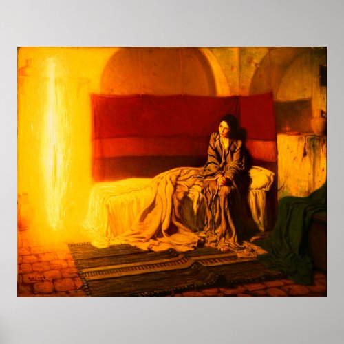 The Annunciation by Henry Ossawa Tanner 1898 Poster