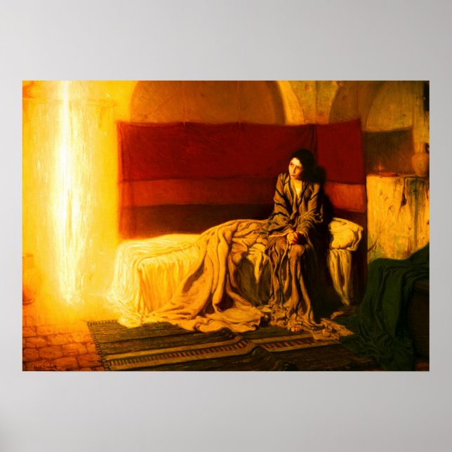 The Annunciation by Henry Ossawa Tanner Poster (Front)