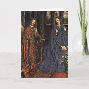 The Annunciation by Jan van Eyck Holiday Card