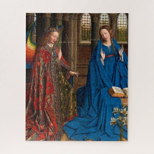 The Annunciation by Jan van Eyck Jigsaw Puzzle