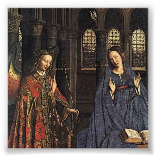 The Annunciation by Jan van Eyck Photo Print (Front)