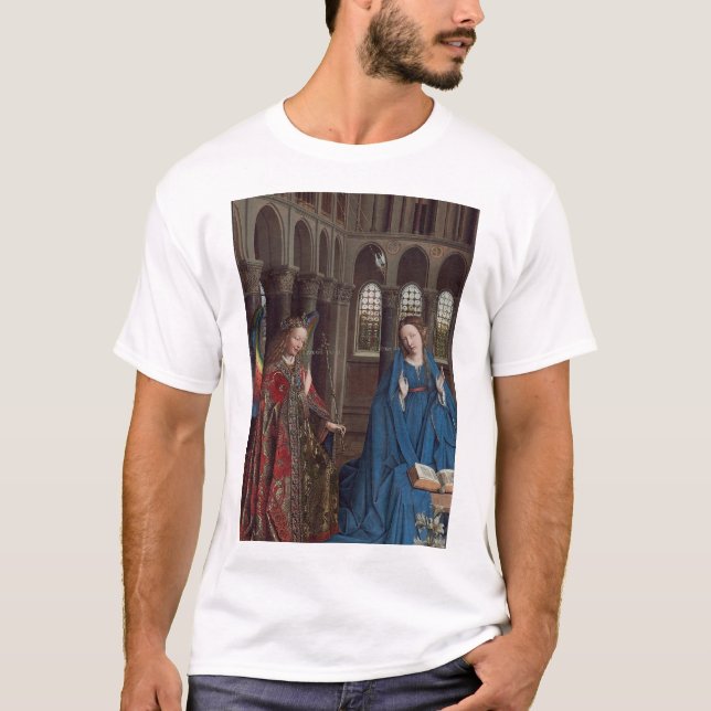 The Annunciation by Jan van Eyck T-Shirt (Front)