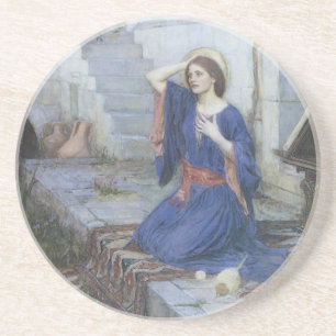 The Annunciation by John William Waterhouse Drink Coaster
