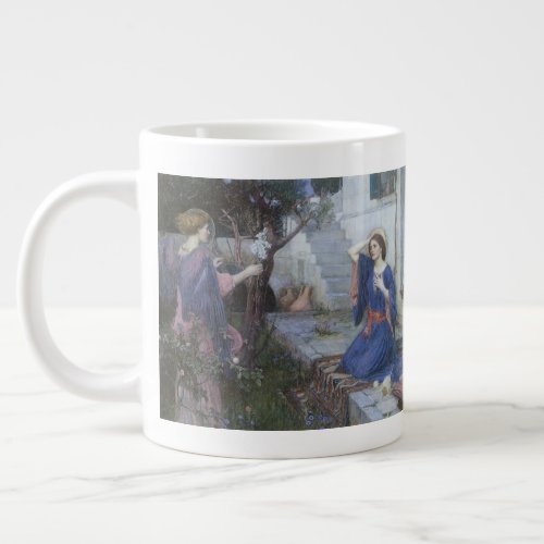 The Annunciation by John William Waterhouse Giant Coffee Mug