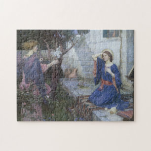 The Annunciation by John William Waterhouse Jigsaw Puzzle