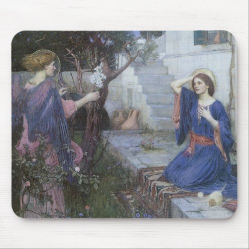 The Annunciation by John William Waterhouse Mouse Pad