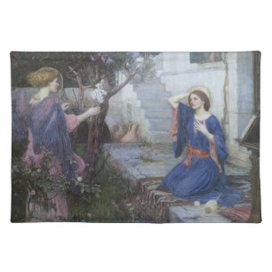 The Annunciation by John William Waterhouse Placemat