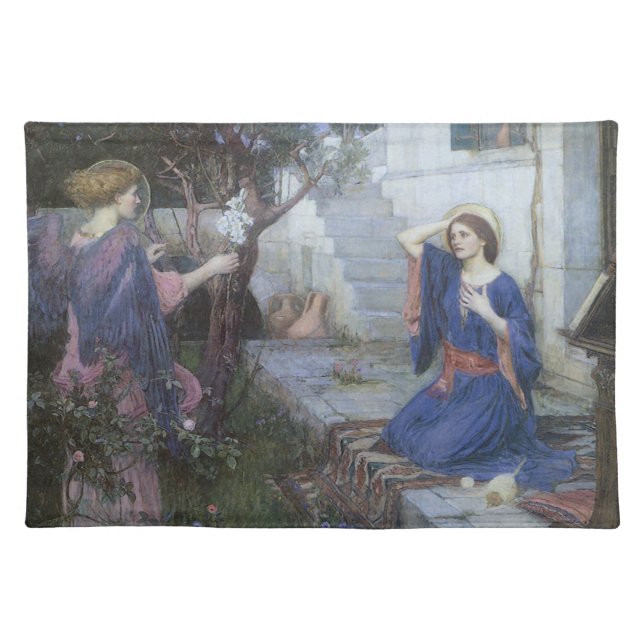 The Annunciation by John William Waterhouse Placemat (Front)