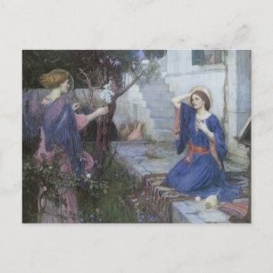 The Annunciation by John William Waterhouse Postcard
