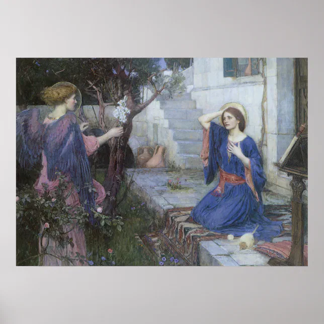 1art1 Poster 'Der Magische Kreis' Von John William Waterhouse – Kunstdruck 50x40 Cm, Detailreich & Farbenfroh