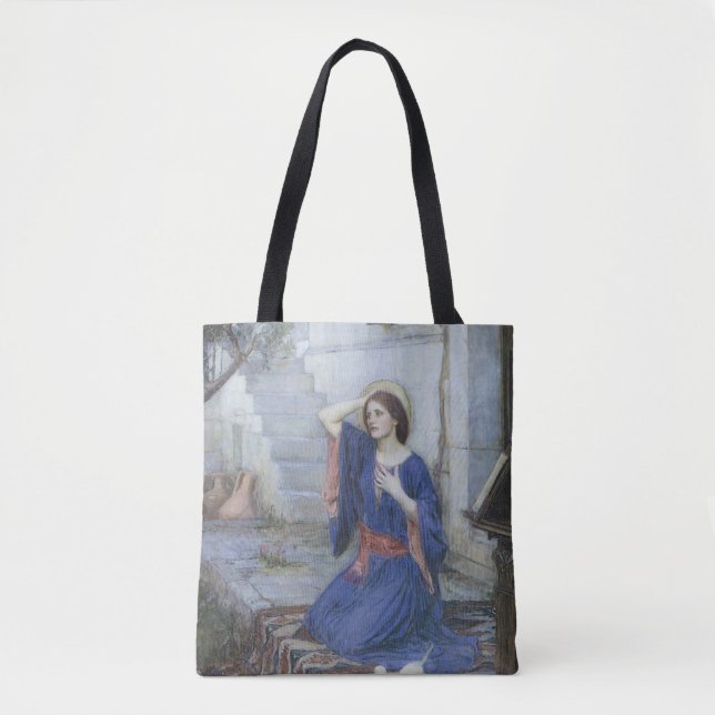 The Annunciation by John William Waterhouse Tote Bag (Front)