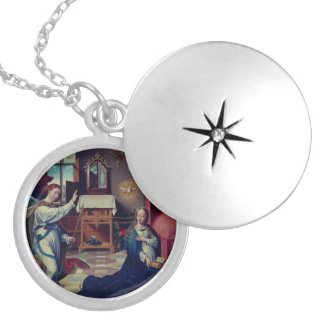 The Annunciation by Joos van Cleve: Locket Necklace