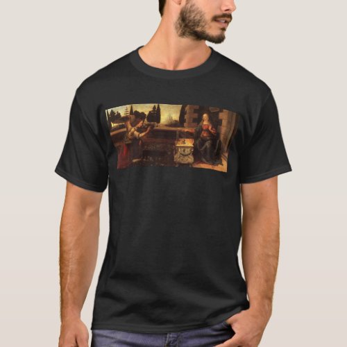 The Annunciation by Leonardo Da Vinci c 1472_1475 T_Shirt