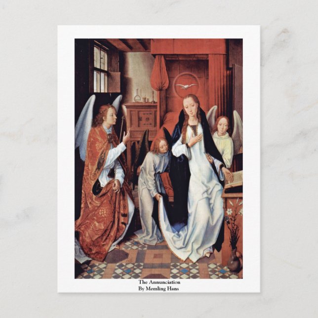 The Annunciation By Memling Hans Postcard (Front)