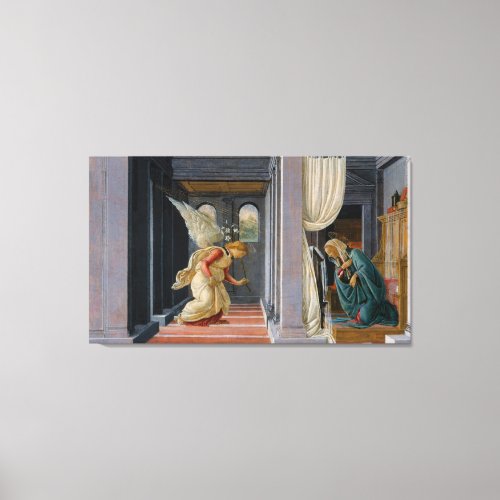 The Annunciation by Sandro Botticelli Canvas Print