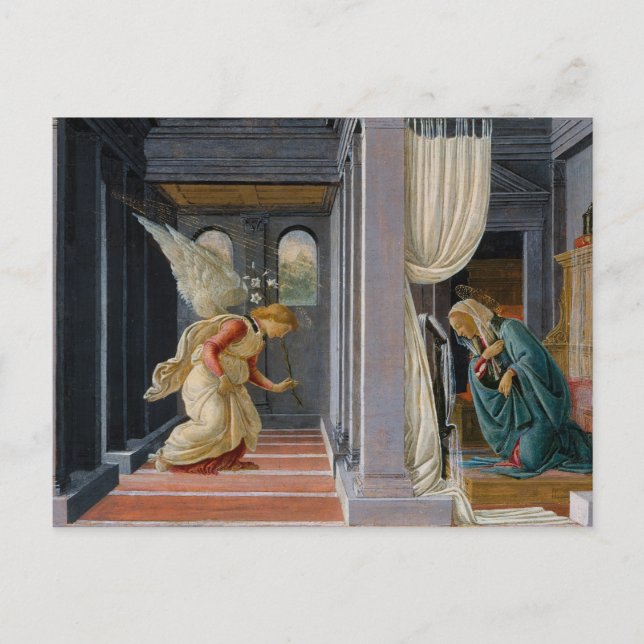 The Annunciation by Sandro Botticelli Postcard (Front)
