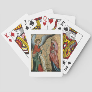The Annunciation, c.1330 (oil on panel) Poker Cards