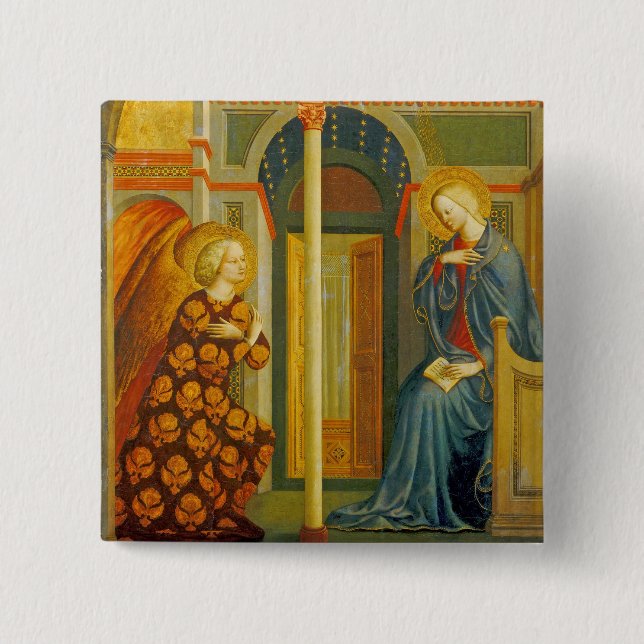 The Annunciation, c. 1423-24 Pinback Button (Front)