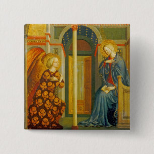 The Annunciation, c. 1423-24 Pinback Button