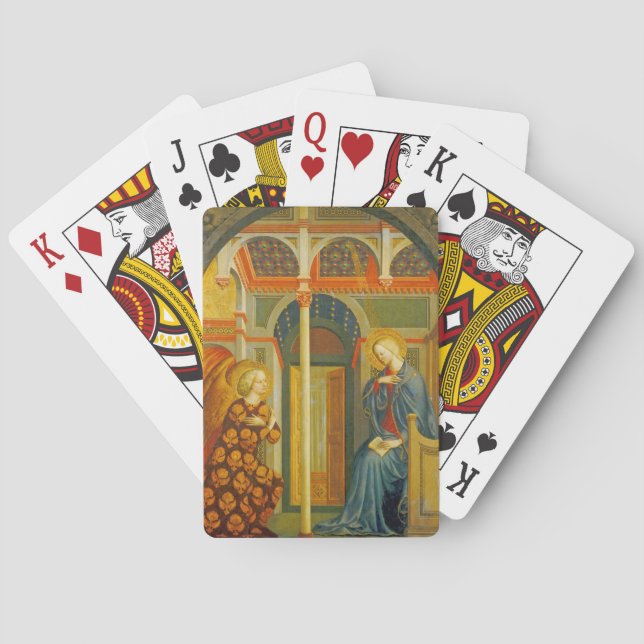 The Annunciation, c. 1423-24 Poker Cards (Back)