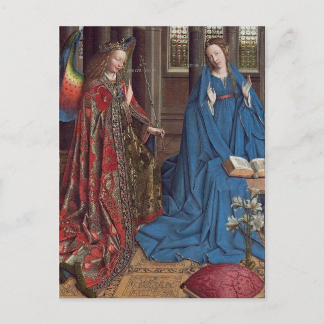 The Annunciation, c. 1434- 36 (oil on canvas) Postcard (Front)
