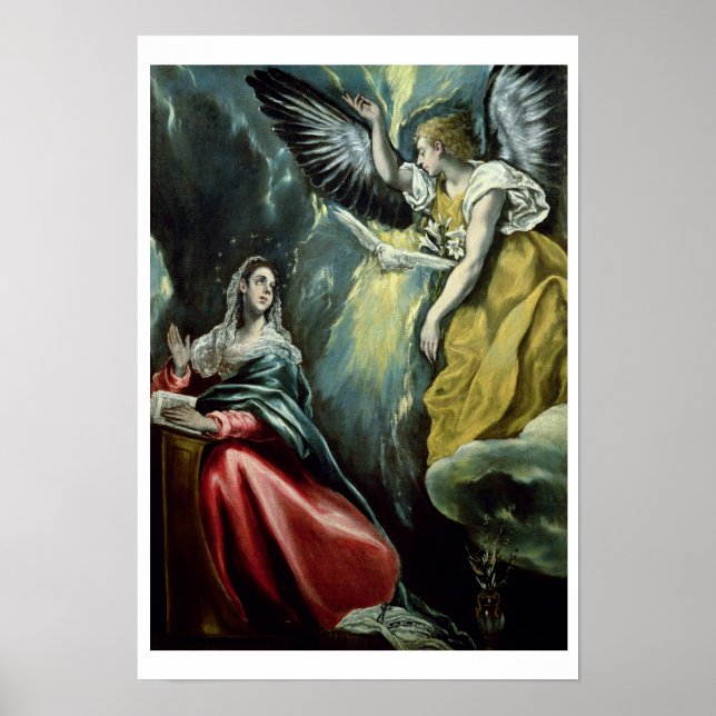 The Annunciation, c.1575 (oil on canvas) Poster (Front)