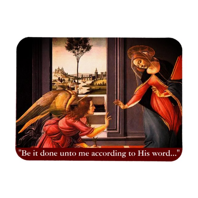 The Annunciation Customizable Magnet (Horizontal)