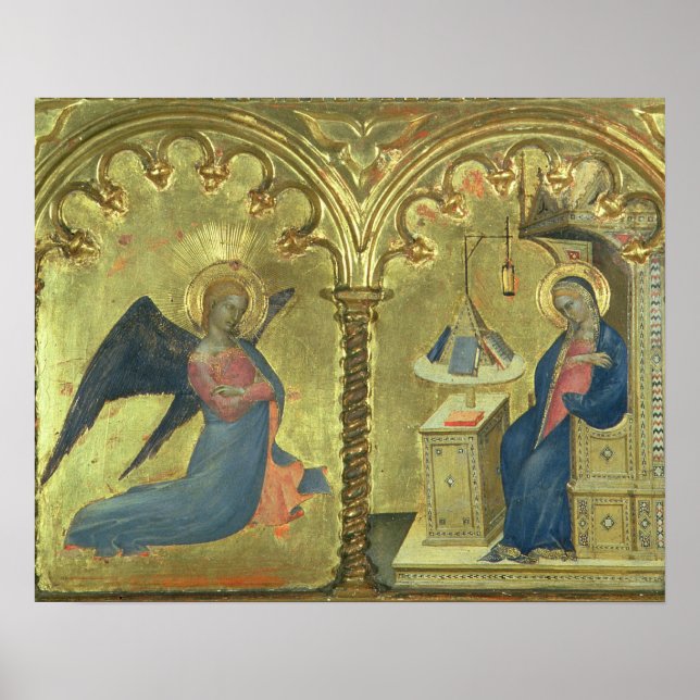 The Annunciation, detail from a polytych depicting Poster (Front)