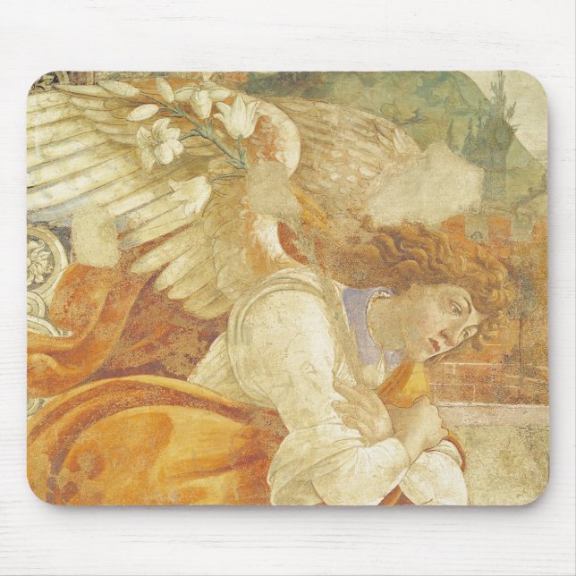 The Annunciation, detail of the Archangel Mouse Pad (Front)