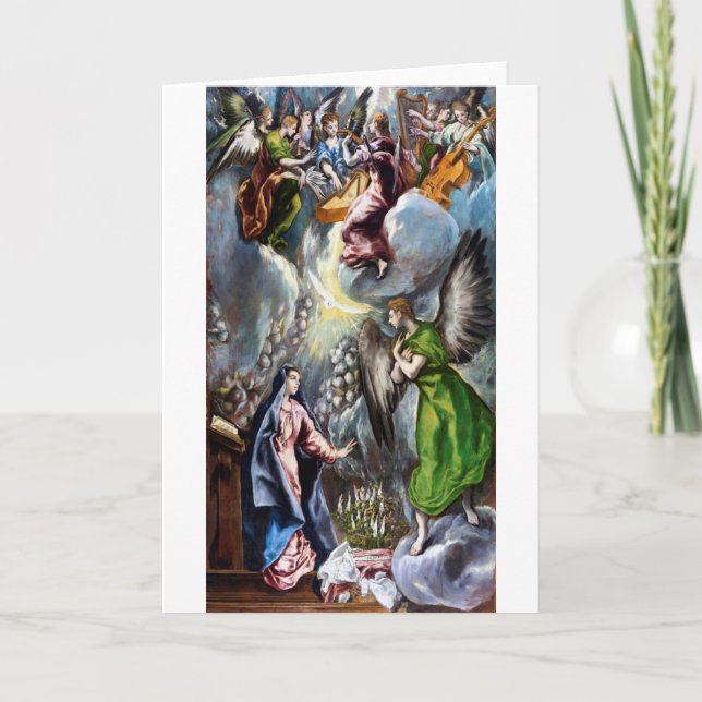The Annunciation, El Greco Card (Front)