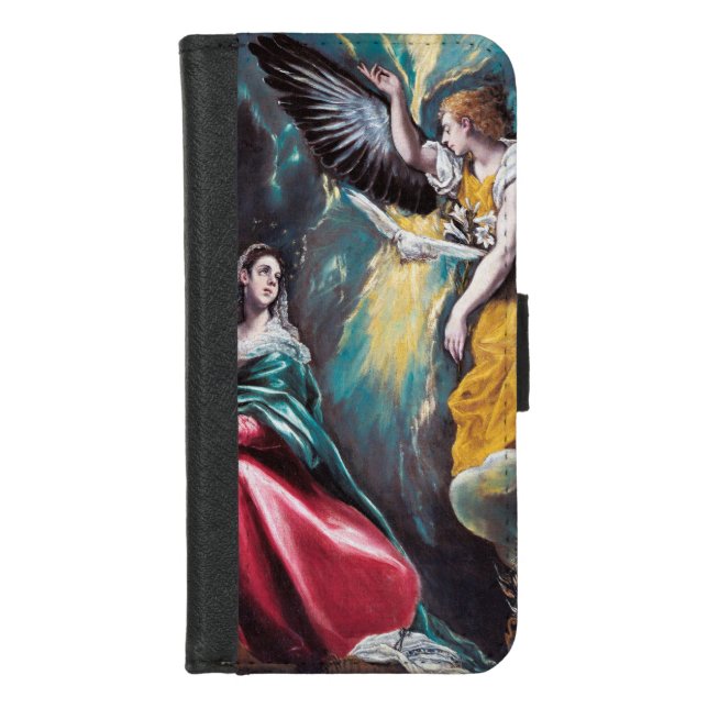 The Annunciation, El Greco iPhone Wallet Case (Front)