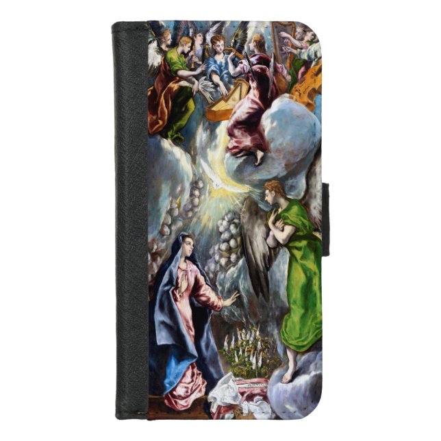 The Annunciation, El Greco iPhone Wallet Case (Front)