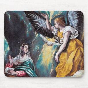 The Annunciation, El Greco Mouse Pad