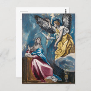 The Annunciation   El Greco   Postcard