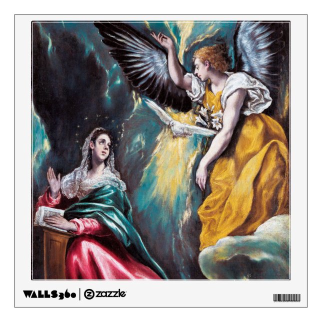 The Annunciation, El Greco Wall Decal (Front)
