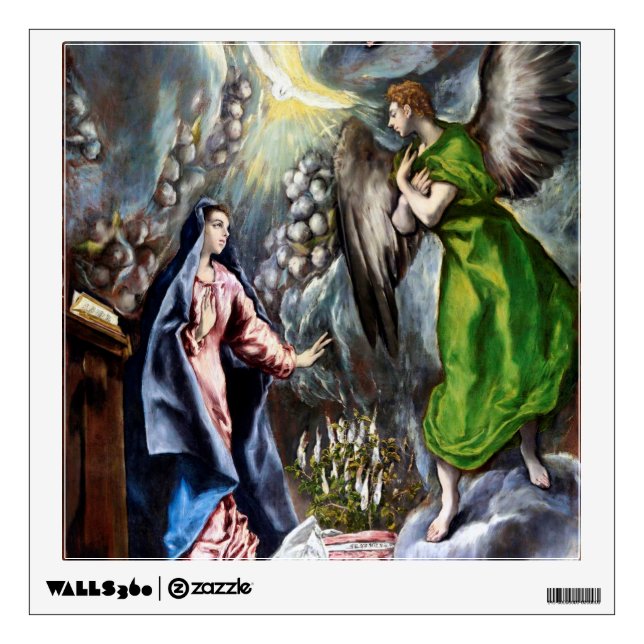 The Annunciation, El Greco Wall Decal (Front)
