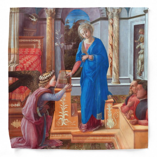 The Annunciation, Filippo Lippi, 1440 Bandana (Front)