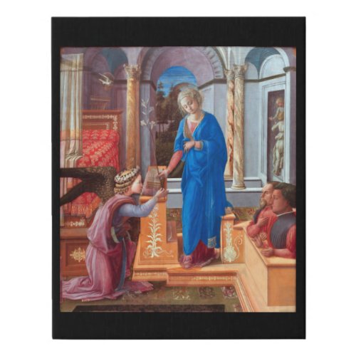 The Annunciation Filippo Lippi 1440 Faux Canvas Print