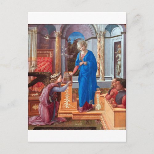 The Annunciation Filippo Lippi 1440 Postcard