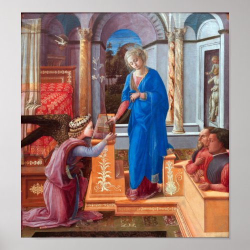 The Annunciation Filippo Lippi 1440 Poster