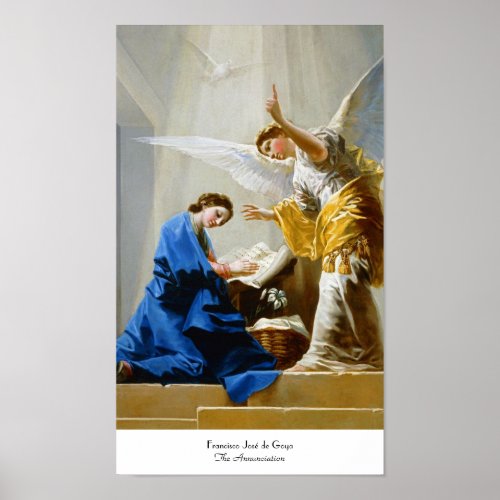 The Annunciation Francisco Jos de Goya fine art Poster