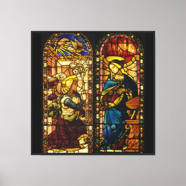 The Annunciation In Multi-Colors Canvas Print (Front)