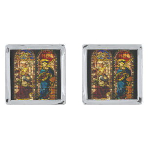 The Annunciation In Multi-Colors Cufflinks